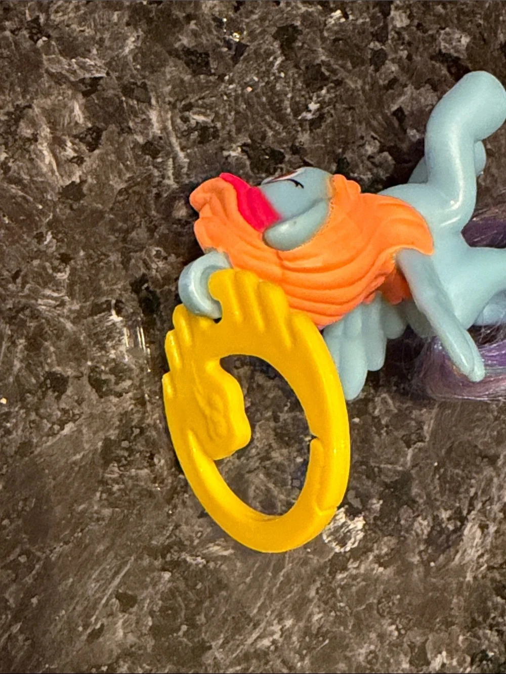 2012 My Little Pony MLP Rainbow Dash Keychain Figure Hasbro McDonald’s Toy Girls